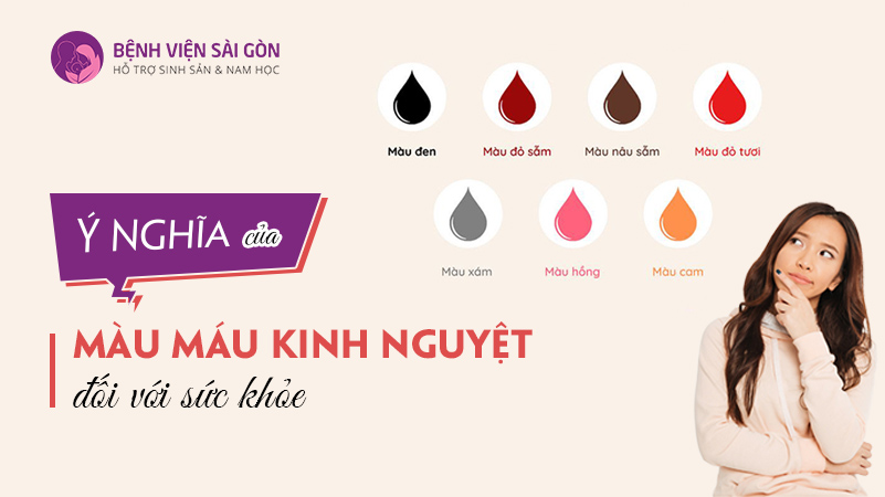 Màu máu kinh có thể đánh giá được tình trạng sức khỏe không?