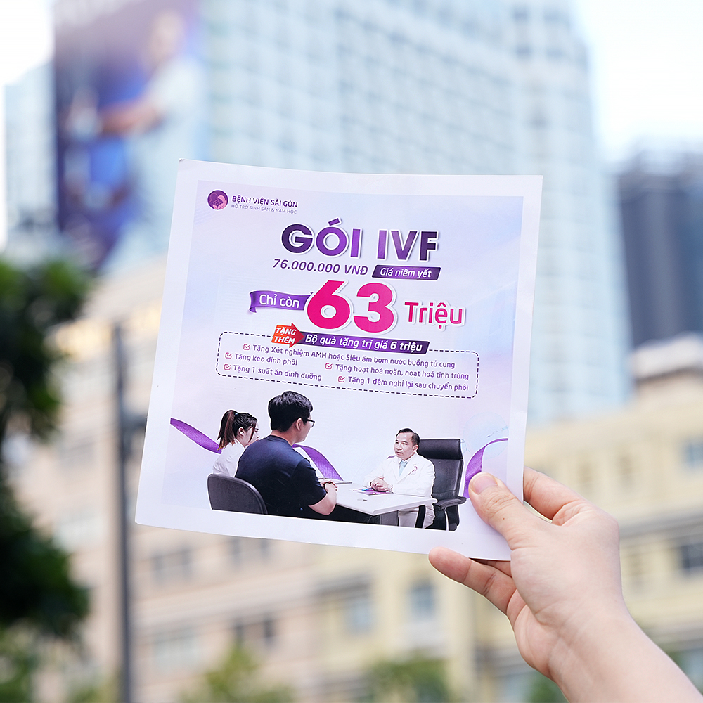 Gói IVF 63 triệu những cho những khách hàng có sẵn kết quả bộ xét nghiệm trước đó